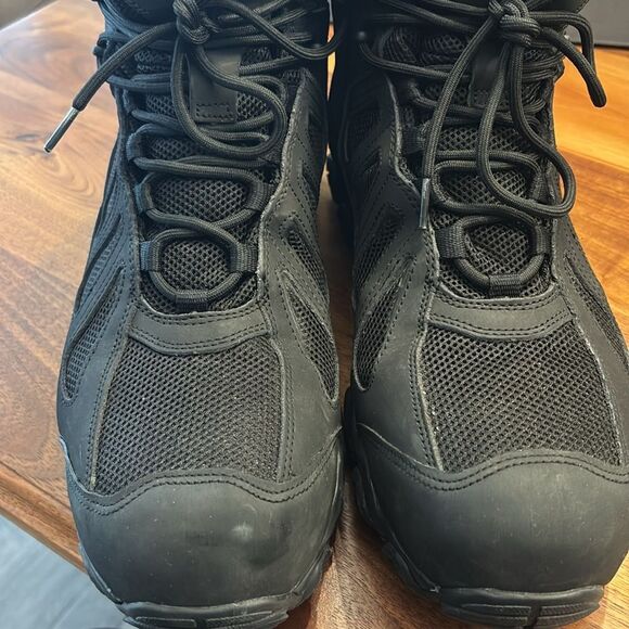 Thorogood Black 6” Crosstrex Side Zip Comp Toe Work Utility Boot Size 14 Wide - Picture 4 of 12